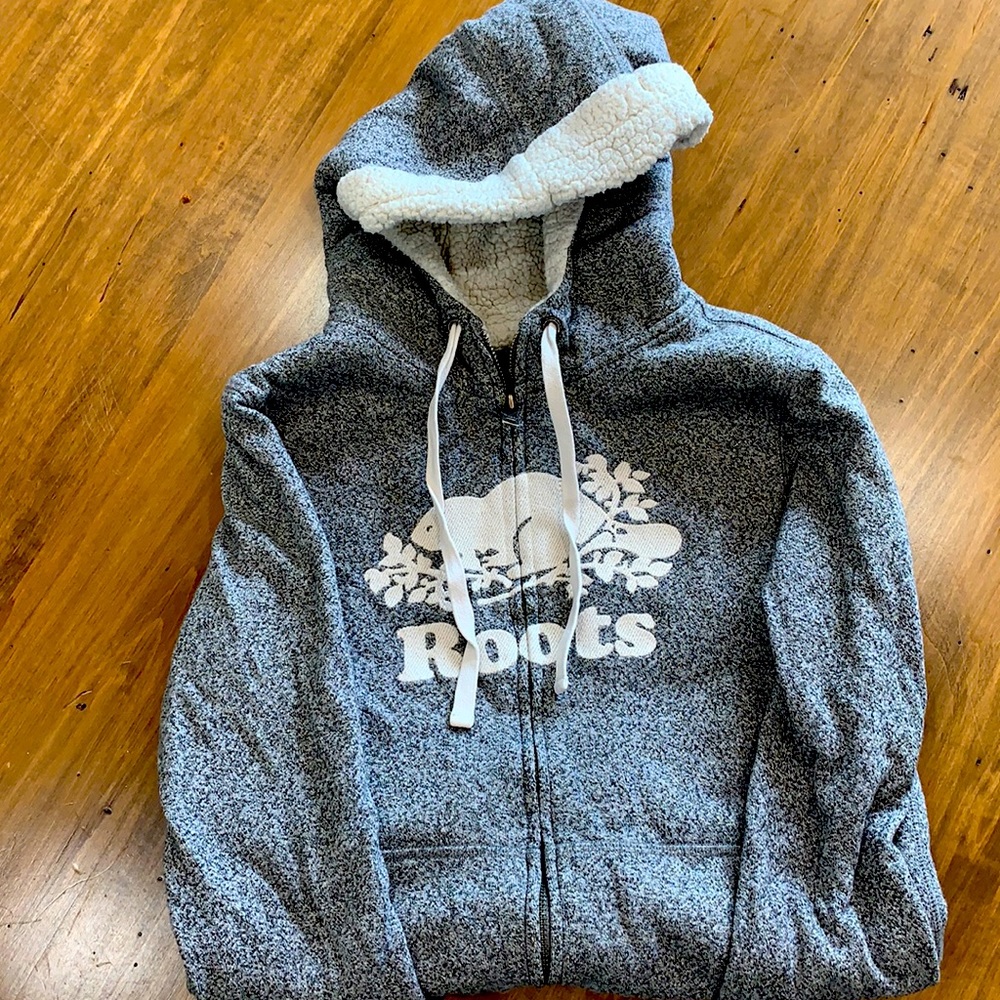 EUC Roots Salt & Pepper Zip Hoodie - XS